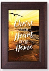 Framed Art-Words of Grace-Christ Is The Heart Of O