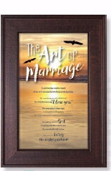 Framed Art-Words of Grace-Art Of Marriage (8.5" x