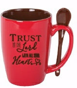 Mug-Spoon Mug-Trust In The Lord (15 Oz)