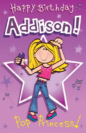 Singing Card- Addison