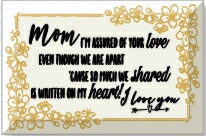 Glass Plaque-Mom  I'm Assured (6 x 4)