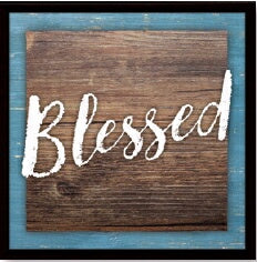 Plaque-Simple Expressions-Blessed (7.5" x 7.5")