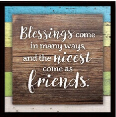 Plaque-Simple Expressions-Blessings Come (7.5" x 7