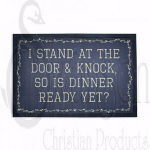 Doormat-Stand At The Door (28" x 18")