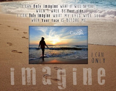 Photo Frame-I Can Only Imagine-Beach (Holds 4 x 6