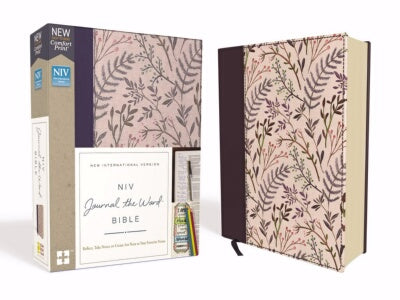 PRE-ORDER: NIV Journal The Word Bible (Comfort Print)-Pink Fl