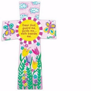 Wall Cross-Dear God... Pink (5.75" x 8.5")