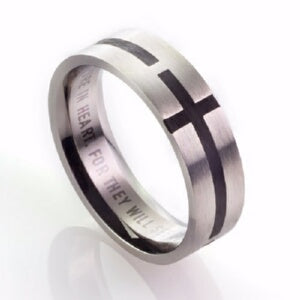 Black Cross (Mens) (Sz 10) Ring