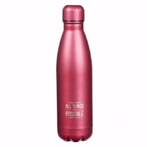 Water Bottle-All Things Are Possible-Fuchsia (17 O