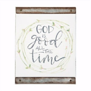 Wood Block Sign-God Is Good (5 x 7)