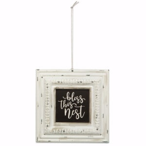 Pressed Tin Sign-Bless This Nest (6 x 6)