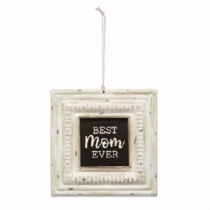 Pressed Tin Sign-Best Mom Ever (6 x 6)