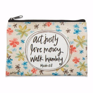 Coin Purse-Act Justly (6 x 4.25)