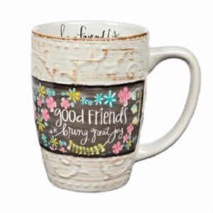 Sculpted Mug-Good Friends (12 Oz)