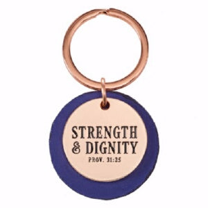 Keyring in Tin-Strength and Dignity