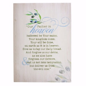 Wall Plaque Lord's Prayer