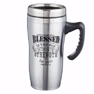 Travel Mug-Blessed w/Handle (Stainless)