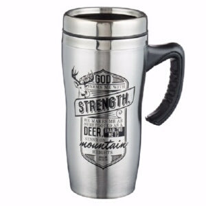 Travel Mug-Strength w/Handle (Stainless)