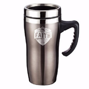 Travel Mug-Faith w/Handle (Stainless)