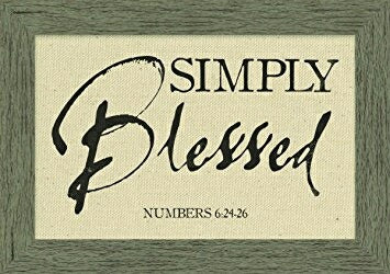 Framed Art-Simply Blessed (Homespun Collection) (7