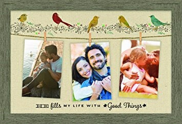 Photo Frame w/Clips-He Fills My Life (Homespun Col