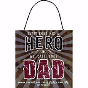 Plaque-Mini-Hero Dad (5 x 5)