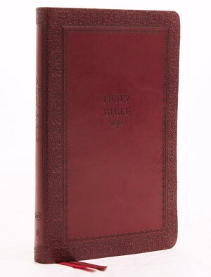 PRE-ORDER: KJV Thinline Bible (Comfort Print)-Crimson Leather