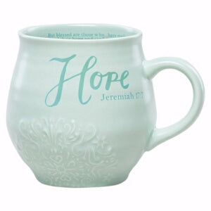 PRE-ORDER: Mug-Stoneware-Hope-Jeremiah 17:7 (14 Oz) (Aug)