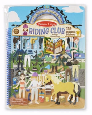 Activity Book-Puffy Sticker: Riding Club (Ages 4+)