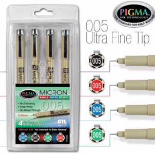 Pigma Micron (005) Ultra Fine Point Note Pen (
