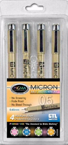 Pigma Micron (05) Medium Point Bible Note Pen