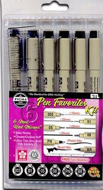 Pigma Micron Favorites Kit #6 Pen