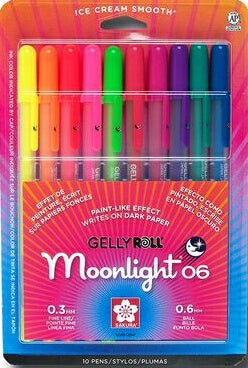Gelly Roll Moonlight Bold (10 Pack Assorted) Pen