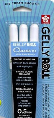 Gelly Roll Classic (10) Bold-White (Carded) (P Pen