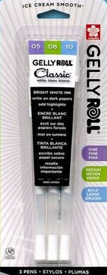 Gelly Roll Classic (05/08/10)-White (Carded) ( Pen