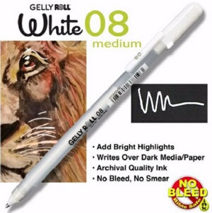 Gelly Roll Classic (08) Medium-White Pen