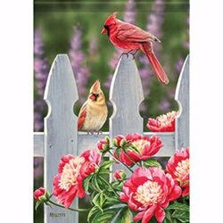 Flag-Garden-Cardinal Gate (12.5" x 18")