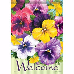 Flag-Garden-Positively Pansies (12.5" x 18")