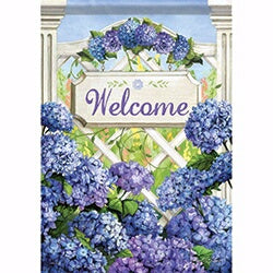 Flag-Garden-Garden Gate Hydrangea (12.5" x 18")