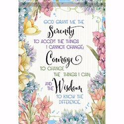 Flag-Garden-Serenity  Courage & Wisdom (12.5" x 18