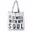 Tote Bag-It Is Well With My Soul-Metallic Platinum