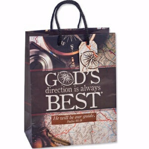God's Direction Is Always Best (7 x 9 x 4 Gift Bag
