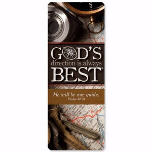 Jumbo Bookmark-God's Direction Is Always Best (Psa
