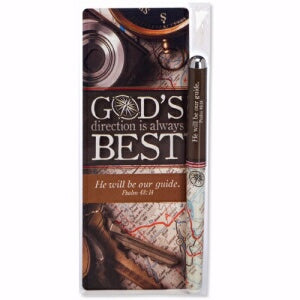 Pen & Jumbo Bookmark Set-God's Direction Is Always