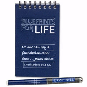 Notepad & Pen Set-Blueprints For Life (Waterproof)