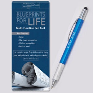 Multi Tool 4-In-1 Blueprints For Life (1 Cor 3 Pen