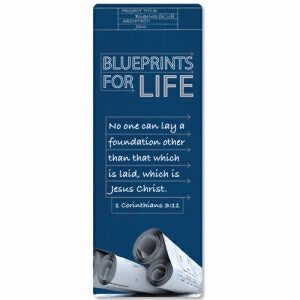 Jumbo Bookmark-Blueprints For Life (1 Cor 3:11 ESV