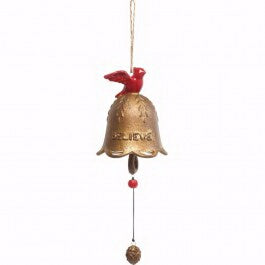 Hanging Bell-Believe (8")-Ceramic