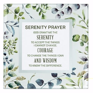 Framed Art-Tabletop-Serenity Prayer (7" x 7")