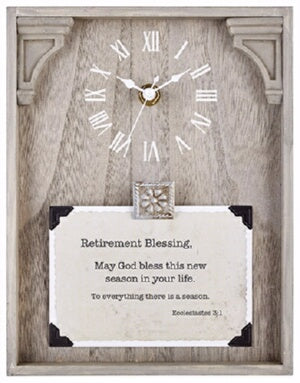 Clock-Framed Tabletop-Retirement (Ecclesiastes 3:1